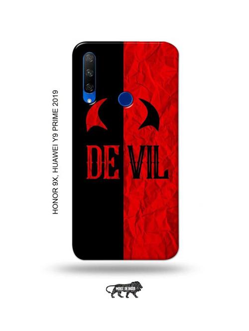 devil back cover compatible with honor 9x, huawei y9 prime 2019 - 18991375 - Very Small Image - 1