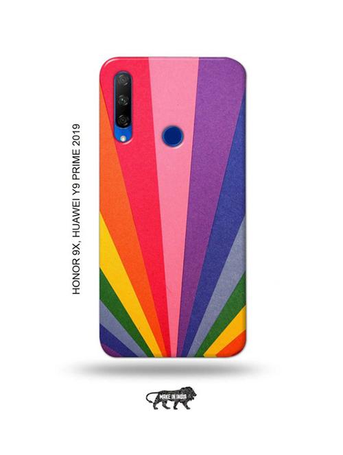 rainbow strips back cover compatible with honor 9x, huawei y9 prime 2019 - 18991396 - Very Small Image - 1