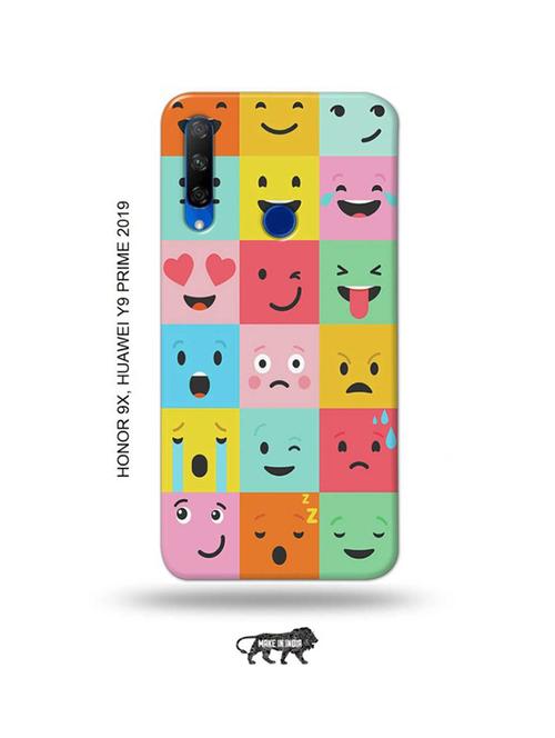 emojies back cover compatible with honor 9x, huawei y9 prime 2019 - 18991413 - Very Small Image - 1