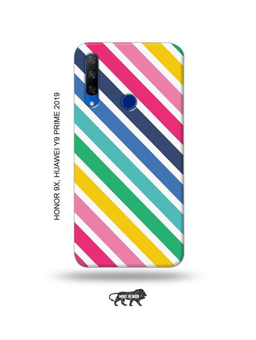 diagonal strips back cover compatible with honor 9x, huawei y9 prime 2019 - 18991433 - Very Small Image - 1