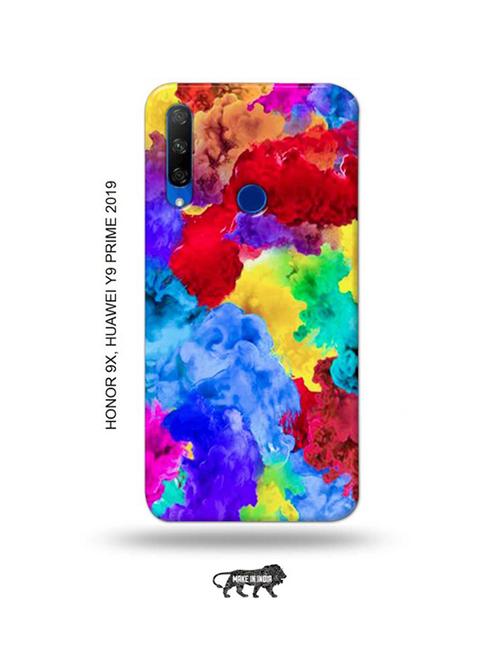 colour holi back cover compatible with honor 9x, huawei y9 prime 2019 - 18991447 - Very Small Image - 1