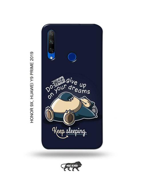dreams quote back cover compatible with honor 9x, huawei y9 prime 2019 - 18991453 - Very Small Image - 1