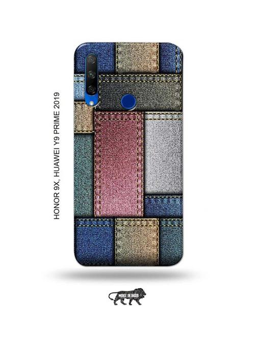 denim back cover compatible with honor 9x, huawei y9 prime 2019 - 18991470 - Very Small Image - 1