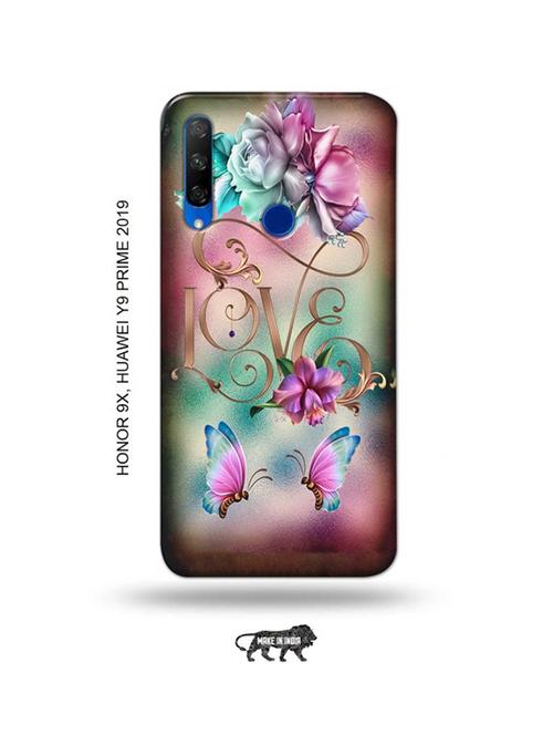 floral love back cover compatible with honor 9x, huawei y9 prime 2019 - 18991479 - Very Small Image - 1