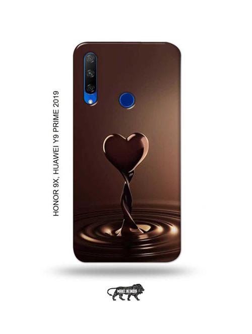 chocolate heart back cover compatible with honor 9x, huawei y9 prime 2019 - 18991494 - Very Small Image - 1