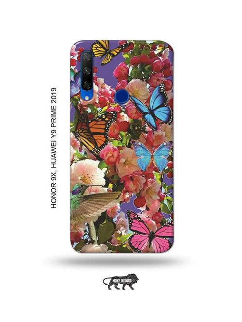 flowers back cover compatible with honor 9x, huawei y9 prime 2019 - 18991529 - Very Small Image - 1