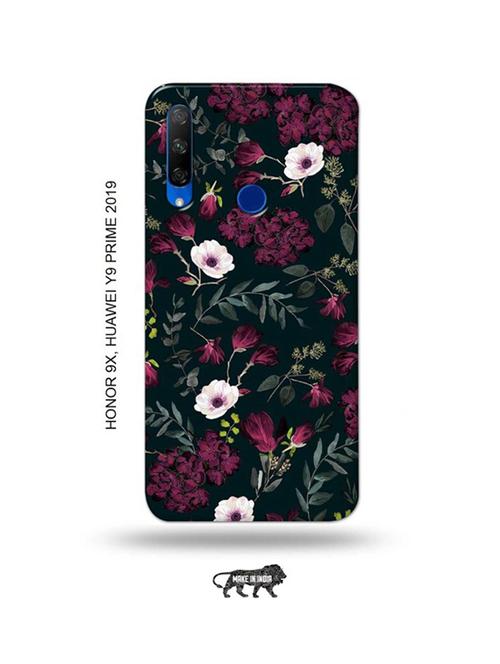 flowers back cover compatible with honor 9x, huawei y9 prime 2019 - 18991534 - Very Small Image - 1