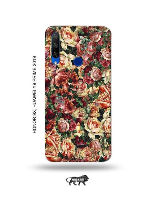 flowers back cover compatible with honor 9x, huawei y9 prime 2019 - 18991538 - Very Small Image - 1