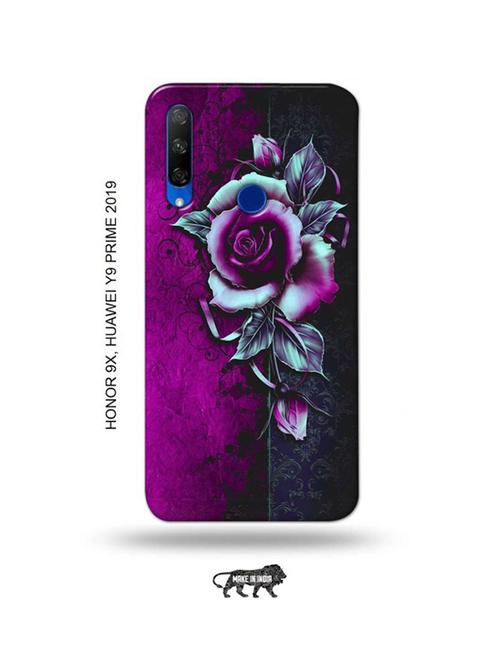 flowers back cover compatible with honor 9x, huawei y9 prime 2019 - 18991541 - Very Small Image - 1