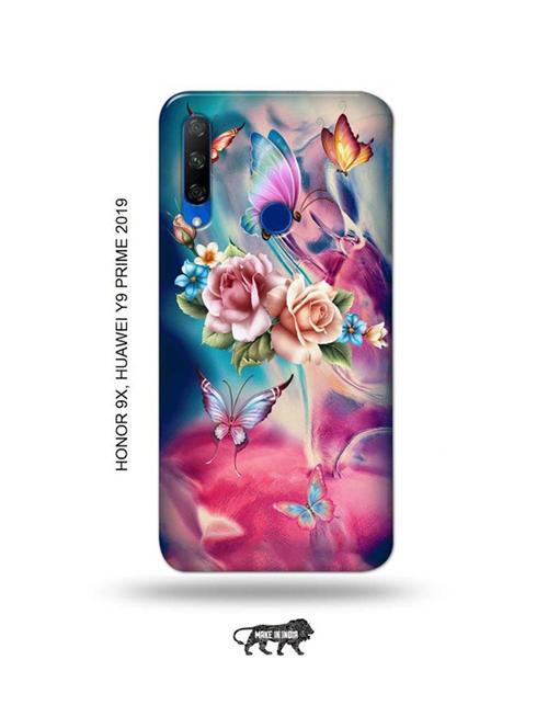 flowers back cover compatible with honor 9x, huawei y9 prime 2019 - 18991543 - Very Small Image - 1
