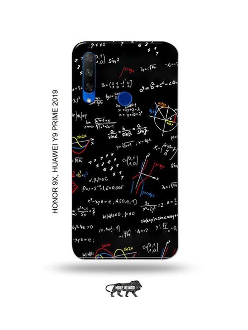 maths nerdy back cover compatible with honor 9x, huawei y9 prime 2019 - 18991548 - Very Small Image - 1