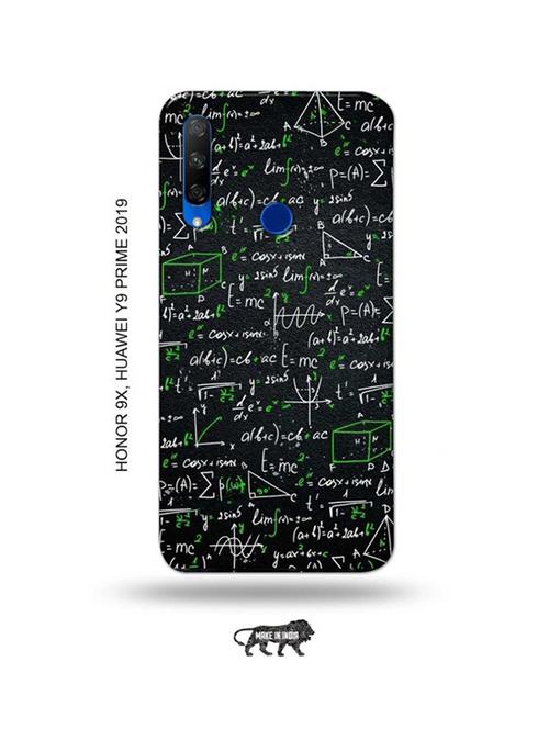 nerdy maths back cover compatible with honor 9x, huawei y9 prime 2019 - 18991556 - Very Small Image - 1