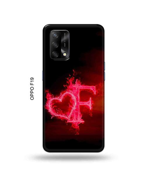 fire heart letter back cover compatible with oppo f19, f19s, oppo a74 - 18992123 - Very Small Image - 1