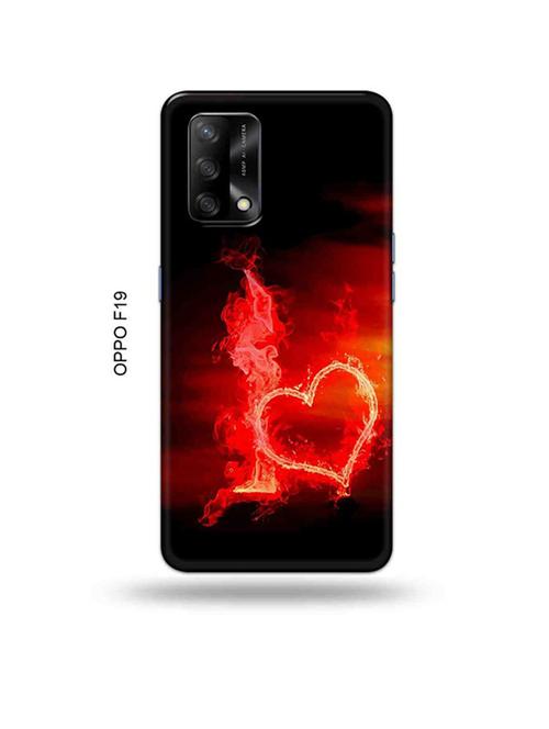 fire heart letter back cover compatible with oppo f19, f19s, oppo a74 - 18992126 - Very Small Image - 1