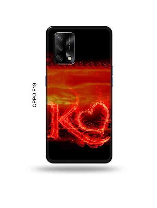 fire heart letter back cover compatible with oppo f19, f19s, oppo a74 - 18992128 - Very Small Image - 1