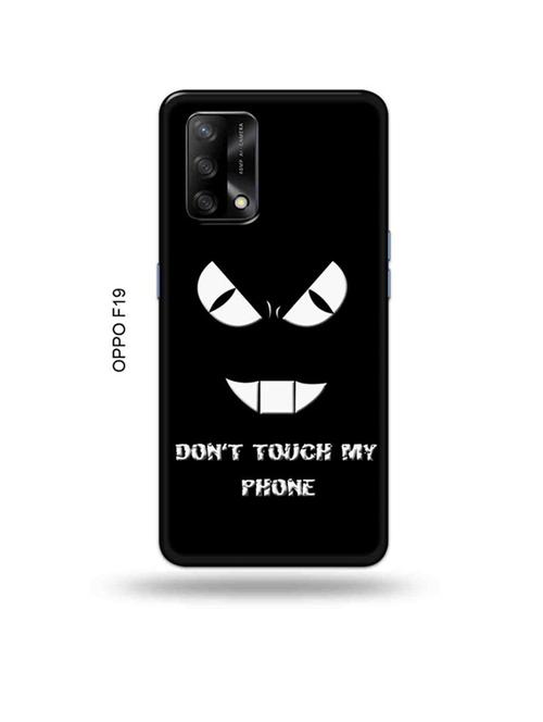 don't touch my phone back cover compatible with oppo f19, f19s, oppo a74 - 18992368 - Very Small Image - 1