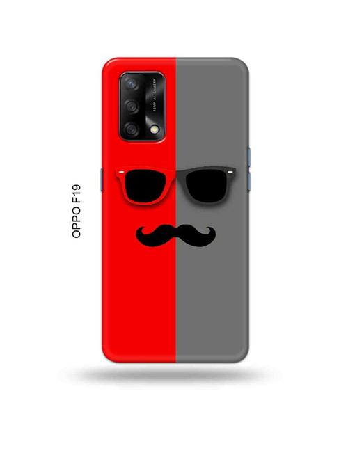 hipster red back cover compatible with oppo f19, f19s, oppo a74 - 18992370 - Very Small Image - 1