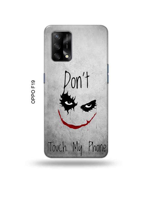 don't touch my phone back cover compatible with oppo f19, f19s, oppo a74 - 18992371 - Very Small Image - 1