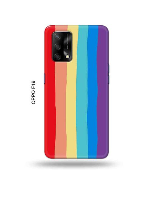 rainbow colour back cover compatible with oppo f19, f19s, oppo a74 - 18992395 - Very Small Image - 1