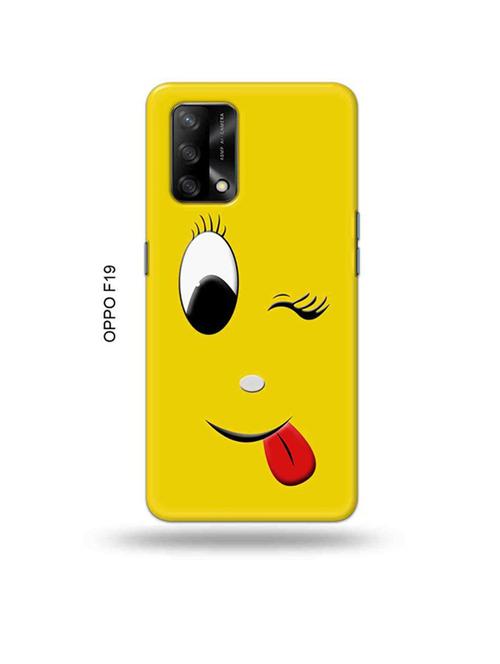 wink emoji back cover compatible with oppo f19, f19s, oppo a74 - 18992404 - Very Small Image - 1