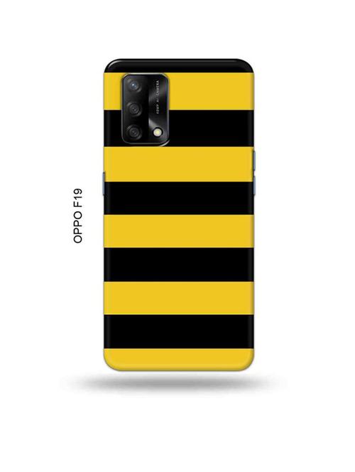 yellow strips back cover compatible with oppo f19, f19s, oppo a74 - 18992418 - Very Small Image - 1