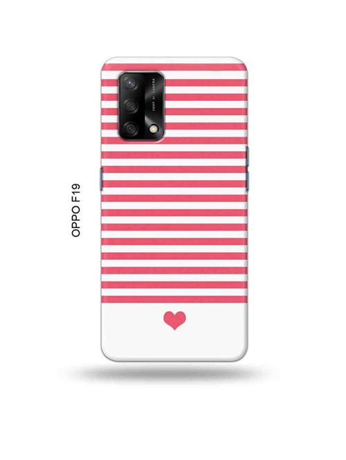 pink strips back cover compatible with oppo f19, f19s, oppo a74 - 18992429 - Very Small Image - 1
