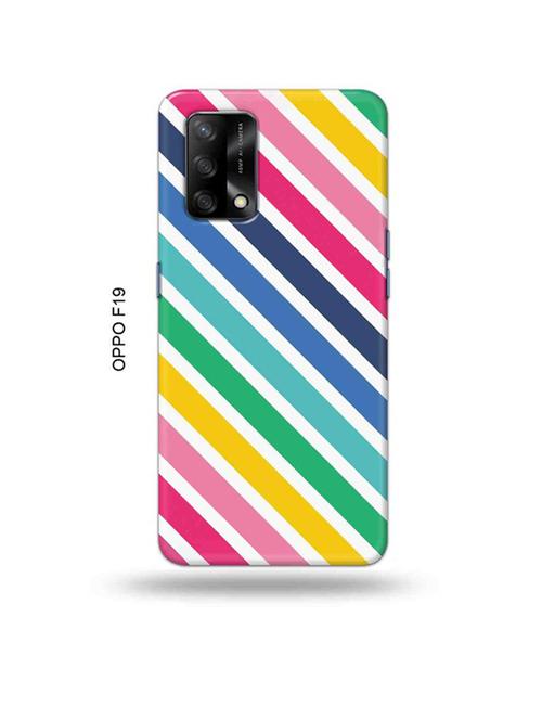 diagonal strips back cover compatible with oppo f19, f19s, oppo a74 - 18992435 - Very Small Image - 1