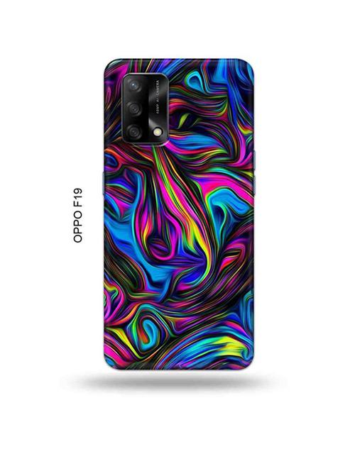 messy colour back cover compatible with oppo f19, f19s, oppo a74 - 18992450 - Very Small Image - 1