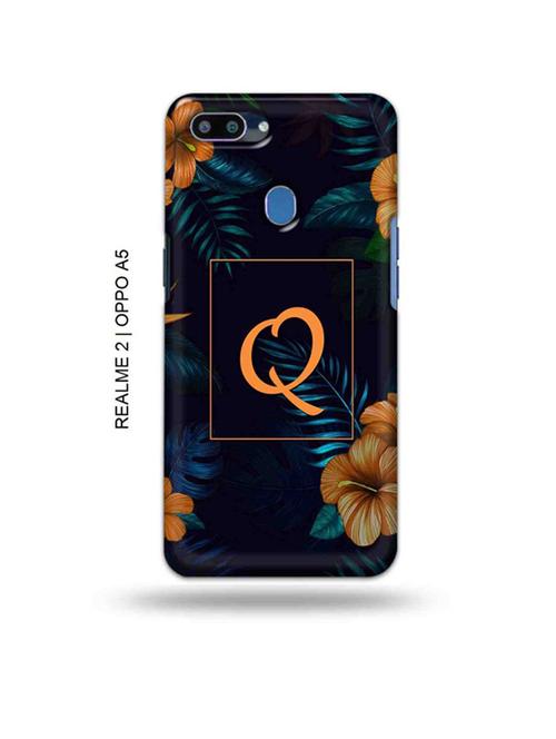 floral q back cover compatible with realme 2, oppo a5 - 18992661 - Very Small Image - 1