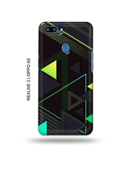 triangular design back cover compatible with realme 2, oppo a5 - 18992716 - Very Small Image - 1