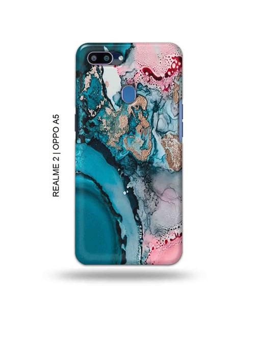 colour marble back cover compatible with realme 2, oppo a5 - 18992717 - Very Small Image - 1