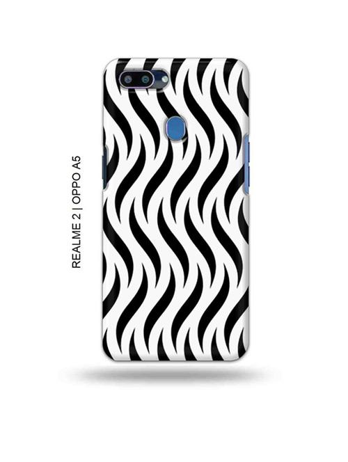 curvy strips back cover compatible with realme 2, oppo a5 - 18992737 - Very Small Image - 1