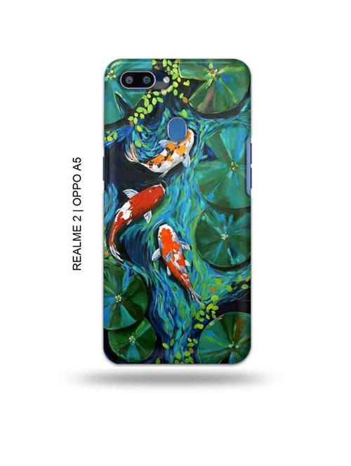 abstract fish back cover compatible with realme 2, oppo a5 - 18992739 - Very Small Image - 1