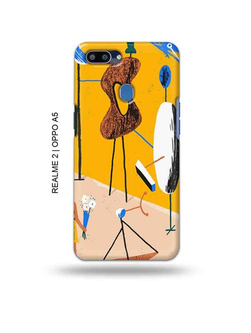 tribal art back cover compatible with realme 2, oppo a5 - 18992746 - Very Small Image - 1