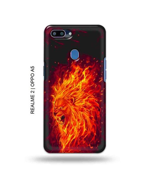 firry lion back cover compatible with realme 2, oppo a5 - 18992757 - Very Small Image - 1