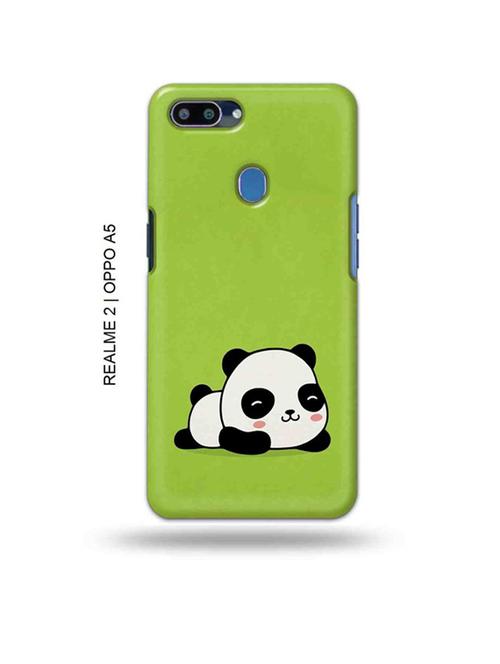 lazy panda back cover compatible with realme 2, oppo a5 - 18992777 - Very Small Image - 1