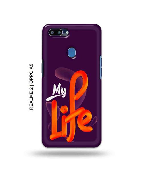 my life back cover compatible with realme 2, oppo a5 - 18992794 - Very Small Image - 1