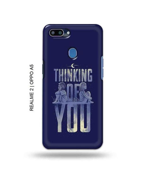 thinking of you back cover compatible with realme 2, oppo a5 - 18992809 - Very Small Image - 1