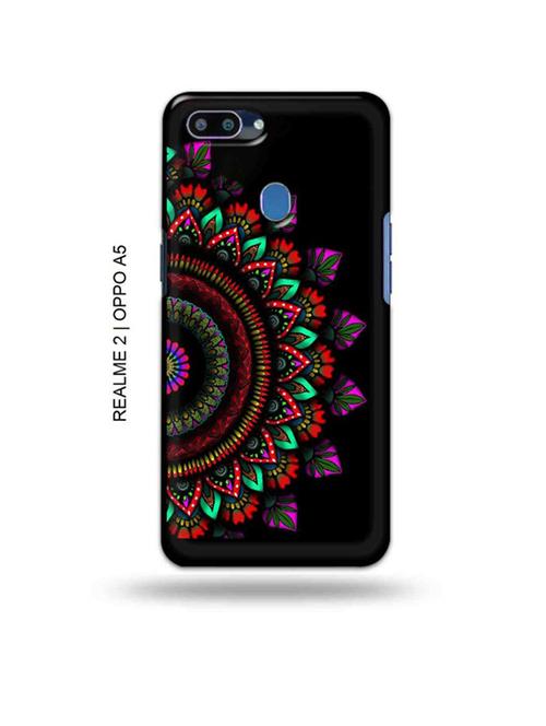 aztec cercle back cover compatible with realme 2, oppo a5 - 18992828 - Very Small Image - 1