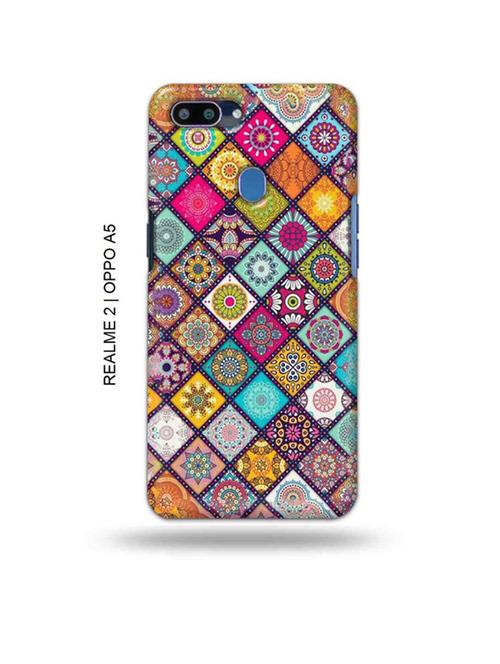 aztec mix back cover compatible with realme 2, oppo a5 - 18992831 - Very Small Image - 1