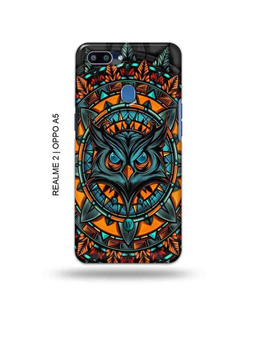 angry owl back cover compatible with realme 2, oppo a5 - 18992880 - Very Small Image - 1