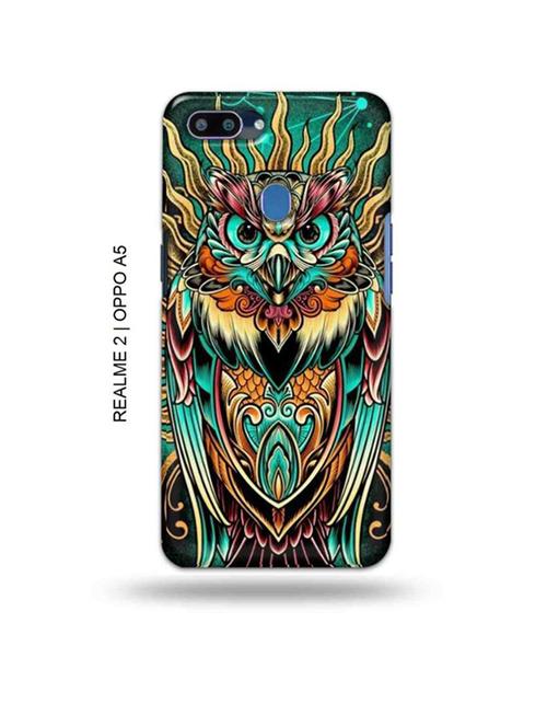 tripy owl back cover compatible with realme 2, oppo a5 - 18992883 - Very Small Image - 1