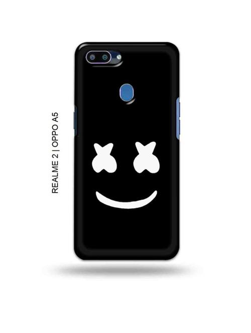 funny face back cover compatible with realme 2, oppo a5 - 18992888 - Very Small Image - 1