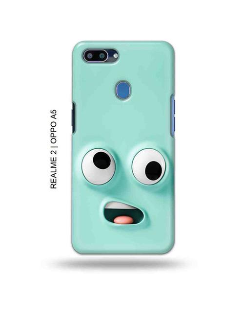 funny face emoji back cover compatible with realme 2, oppo a5 - 18992890 - Very Small Image - 1