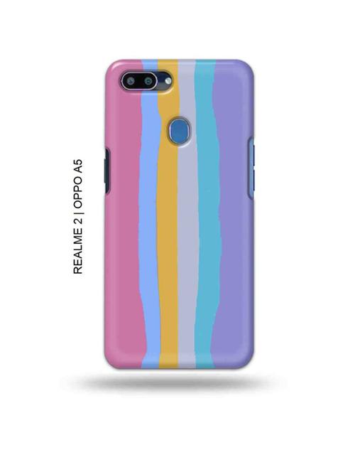 rainbow new back cover compatible with realme 2, oppo a5 - 18992904 - Very Small Image - 1