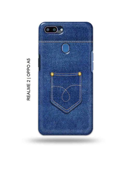 jean back cover compatible with realme 2, oppo a5 - 18992915 - Very Small Image - 1