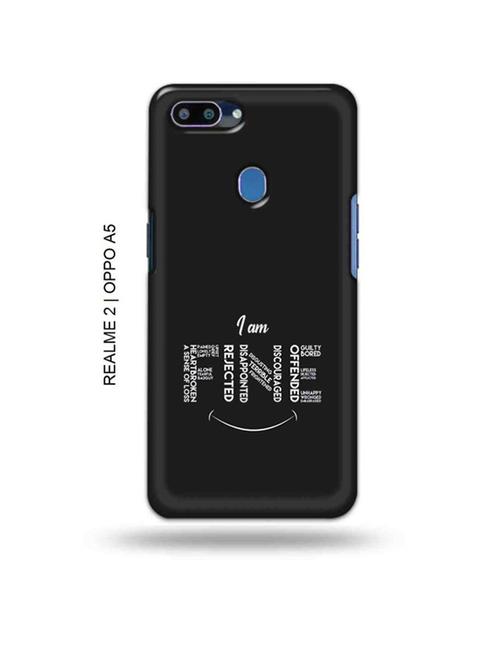 i am fine back cover compatible with realme 2, oppo a5 - 18992933 - Very Small Image - 1