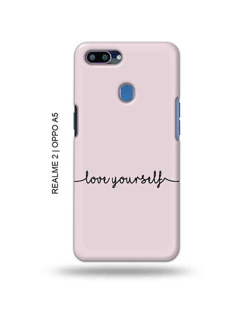 love yourself back cover compatible with realme 2, oppo a5 - 18993005 - Very Small Image - 1