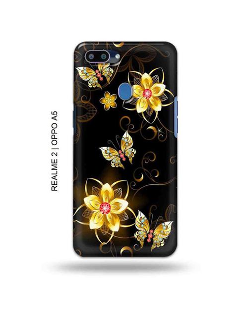 flowers back cover compatible with realme 2, oppo a5 - 18993010 - Very Small Image - 1