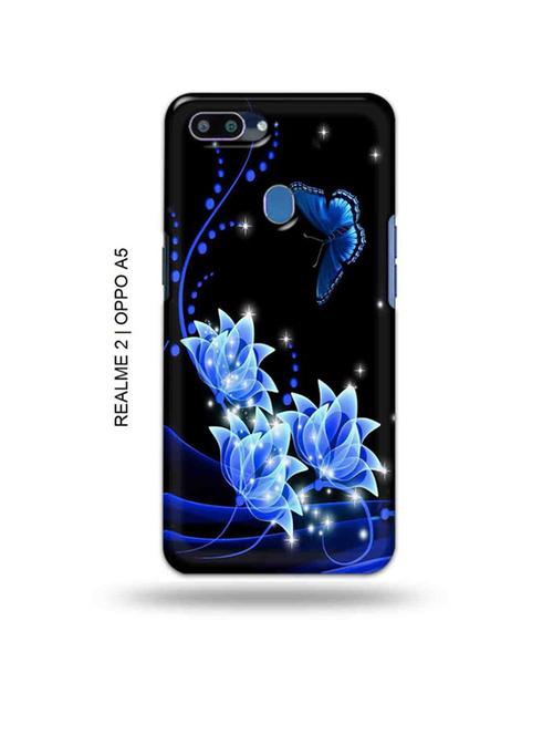 flowers back cover compatible with realme 2, oppo a5 - 18993016 - Very Small Image - 1